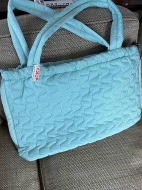 Free People Movement Women's Large Quilted Cloud 9 Tote | Pistachio NWT